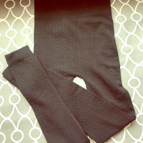 Black sweater leggings, one size - Picture 1 of 2
